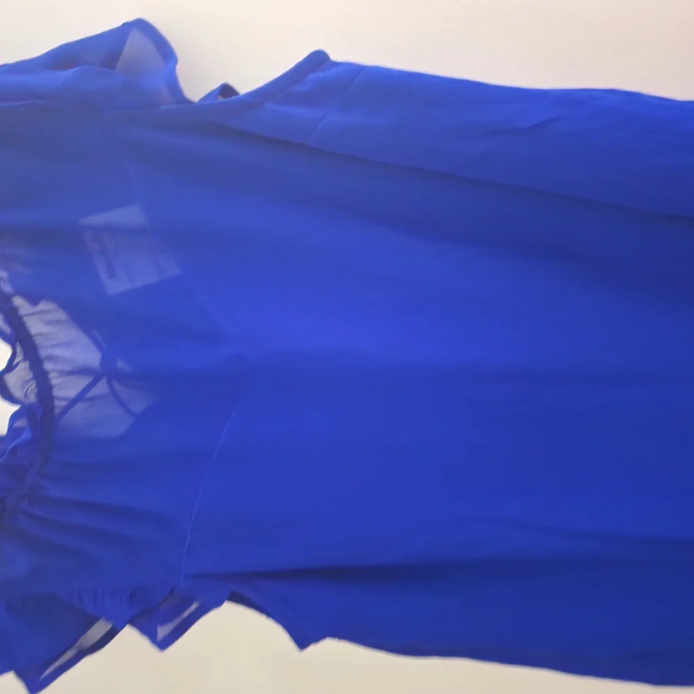 Vibrant Blue Ruffled Dress - Picture 3 of 4